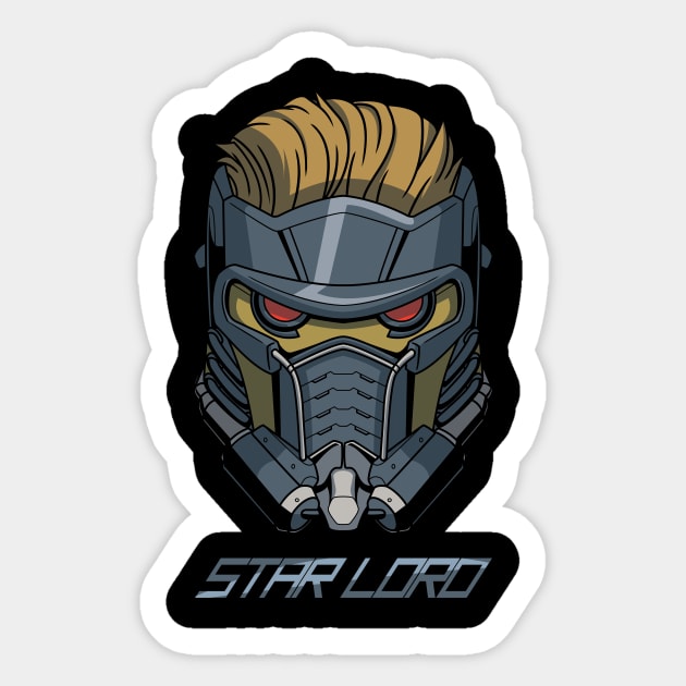 Star Lord Sticker by Whiskeyjack 